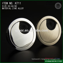 furniture fittings zinc alloy cable grommet computer cable connection boxes